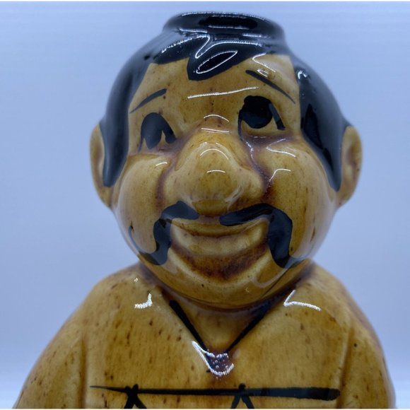 2 VINTAGE MEXICAN TEQUILA CERAMIC DECANTER MEN - Picture 8 of 12